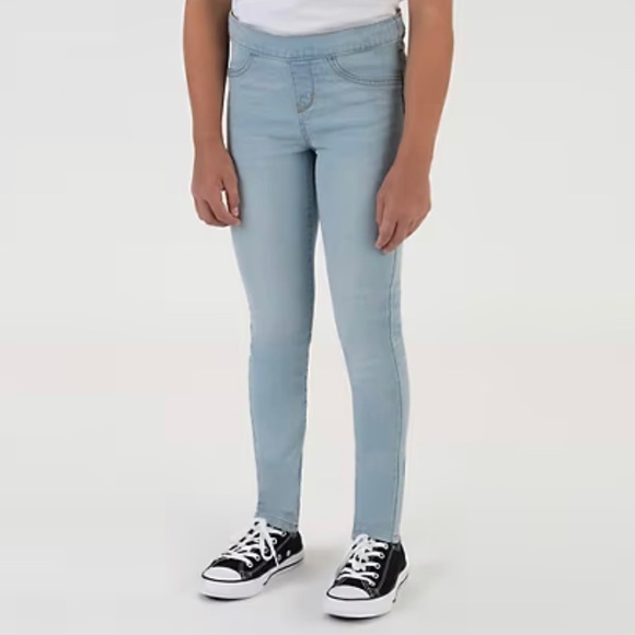 New Girls Levi’s Flex Jeggings PULL ON jeans  BIG GIRL 16 adjustable waist - Picture 1 of 9